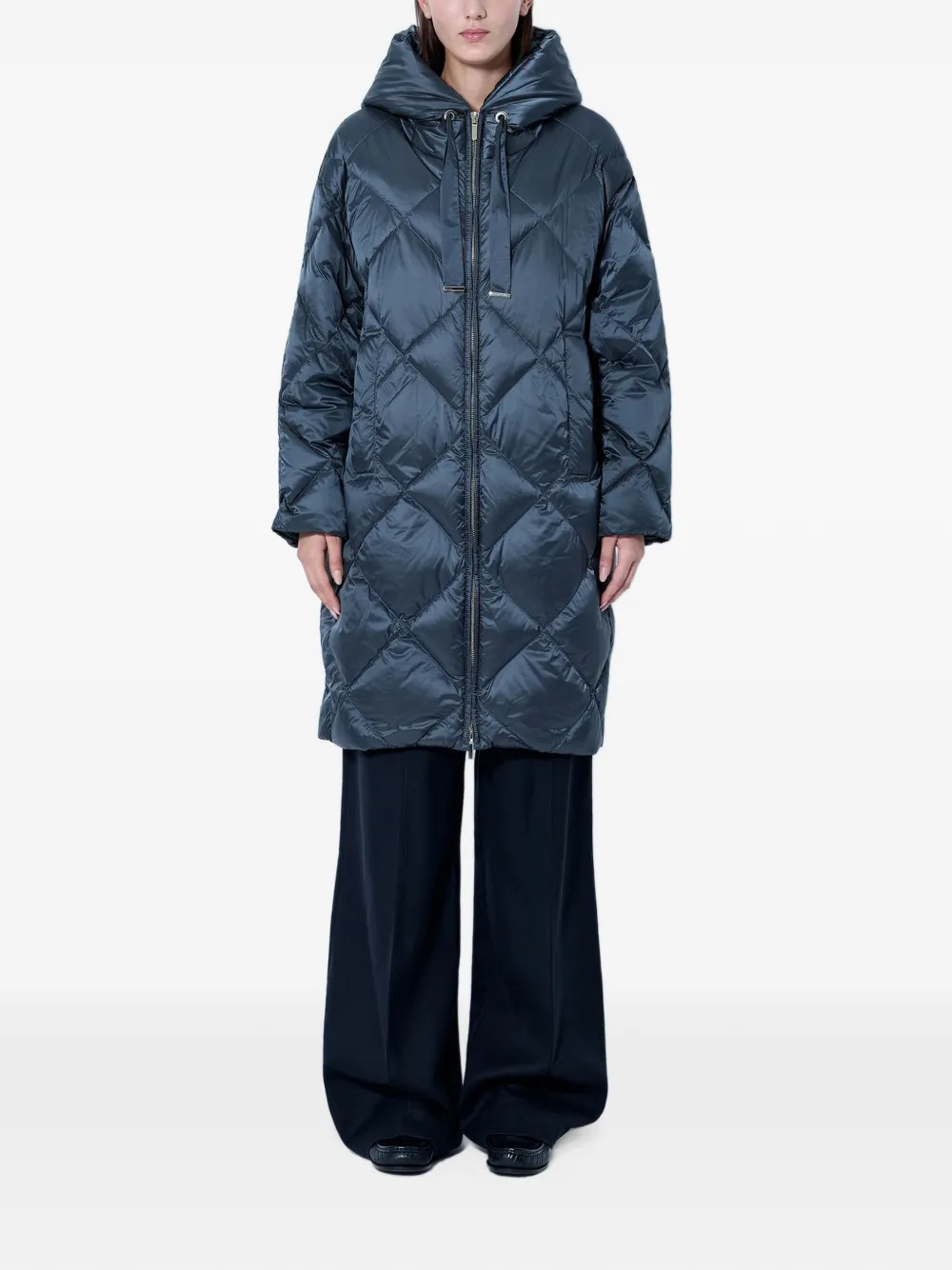 Max Mara Gewatteerde jas Blauw