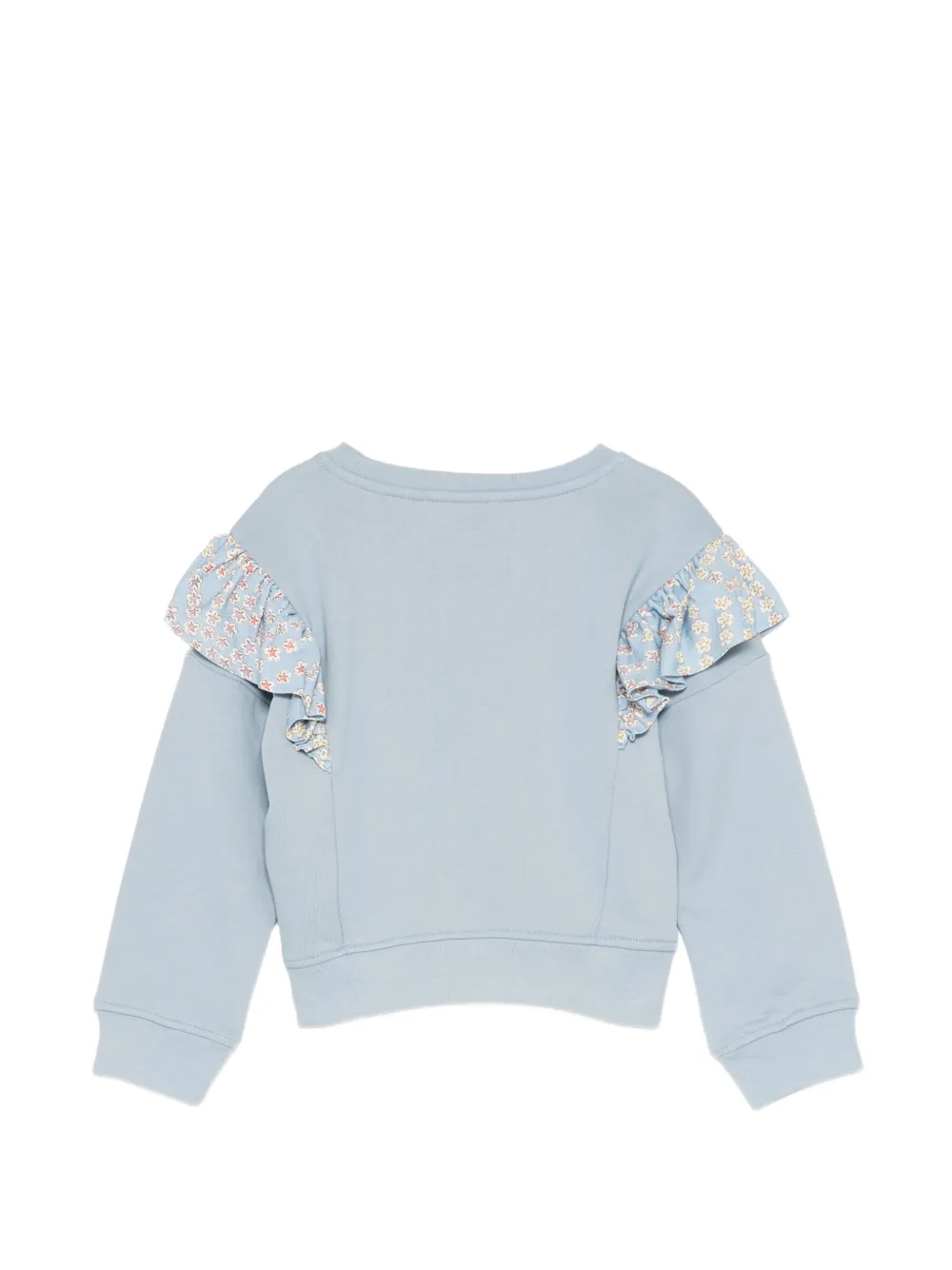 Stella McCartney Kids ruffled sweater Blauw