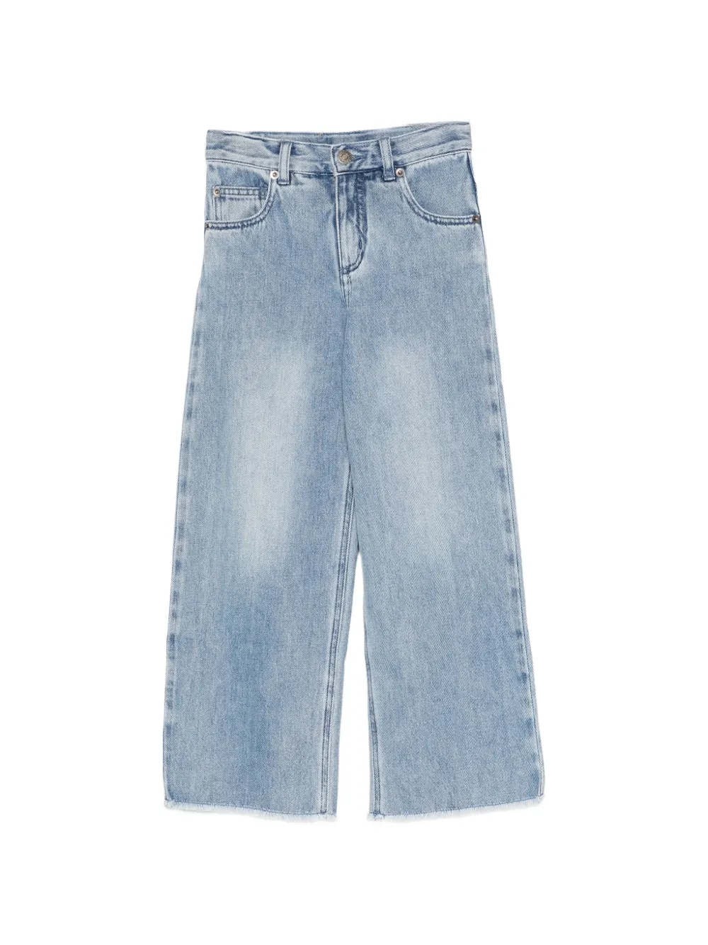 Douuod Kids straight-leg jeans - Blu