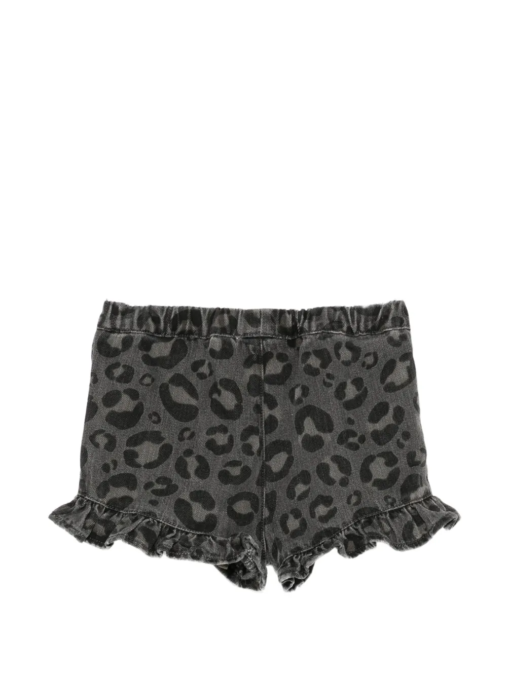 Douuod Kids ruffled shorts Grijs