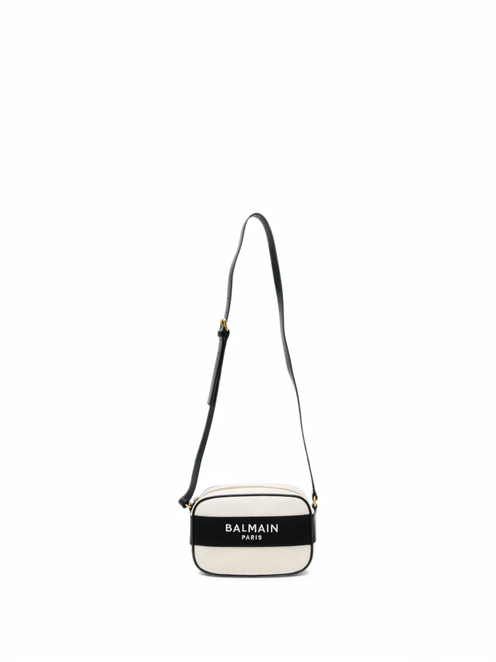 Balmain Kids logo-print camera bag Beige