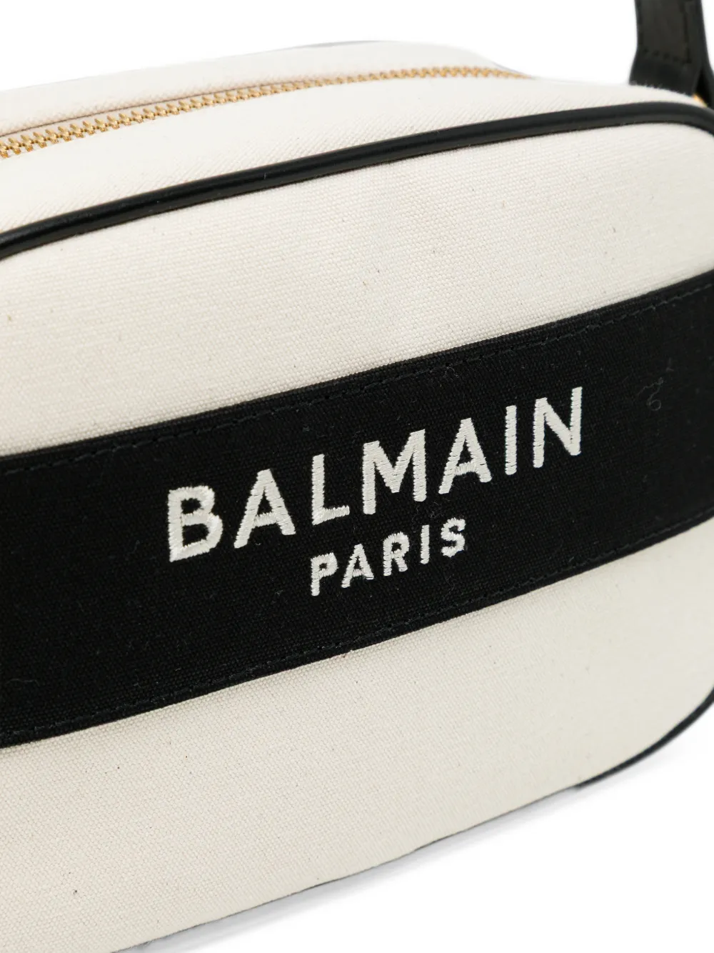 Balmain Kids logo-print camera bag Beige