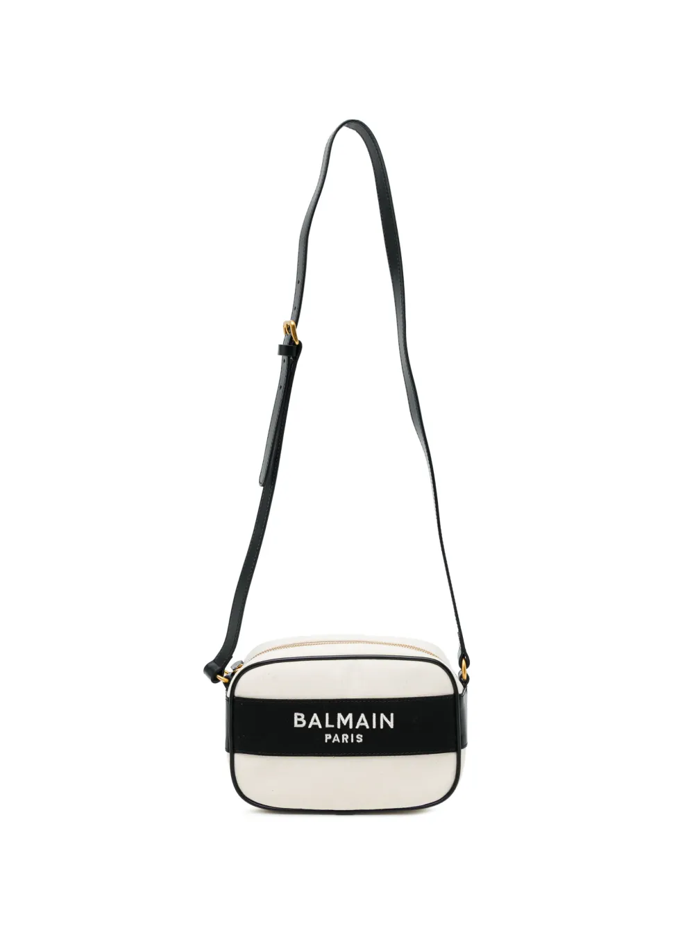 Balmain Kids logo-print camera bag Beige