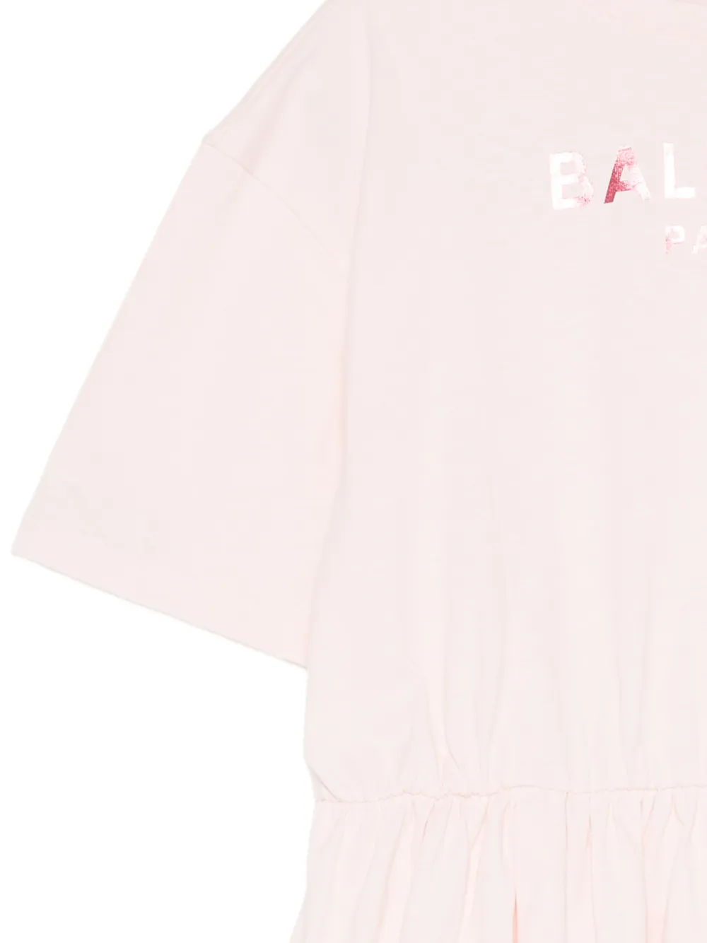 Balmain Kids logo-print dress Roze