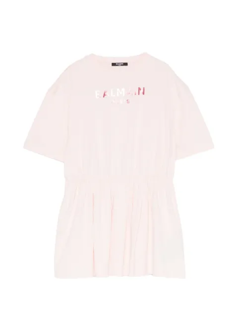 Balmain Kids logo-print dress