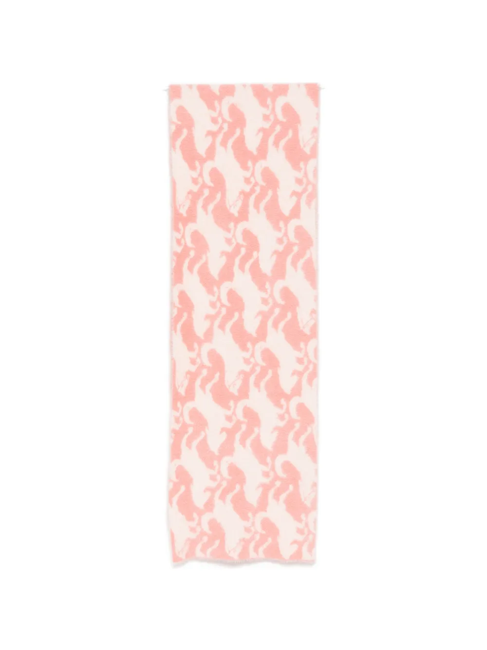 Stella McCartney Kids horse-intarsia scarf - Rosa