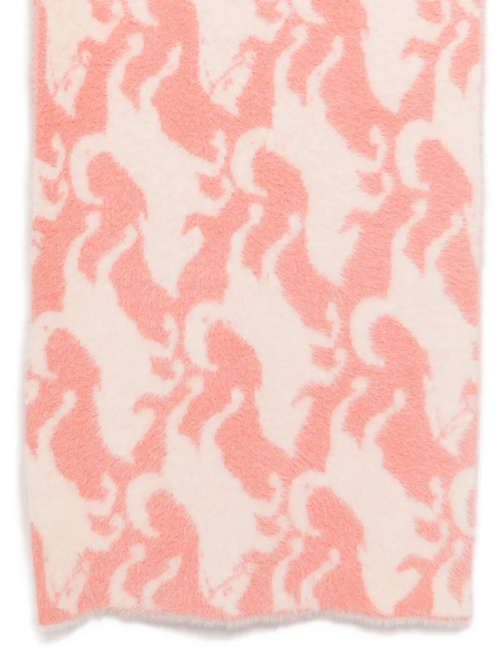 Stella McCartney Kids horse-intarsia scarf Roze