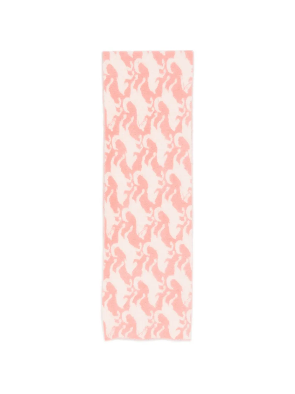 Stella McCartney Kids horse-intarsia scarf Roze