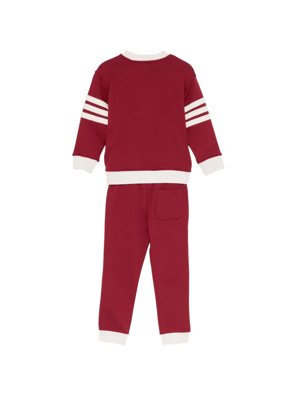 Stella McCartney Kids graphic-print side-stripe tracksuit set Rood