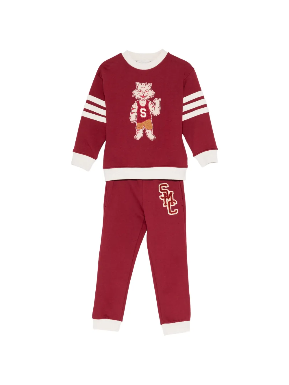 Stella McCartney Kids graphic-print side-stripe tracksuit set - Rosso