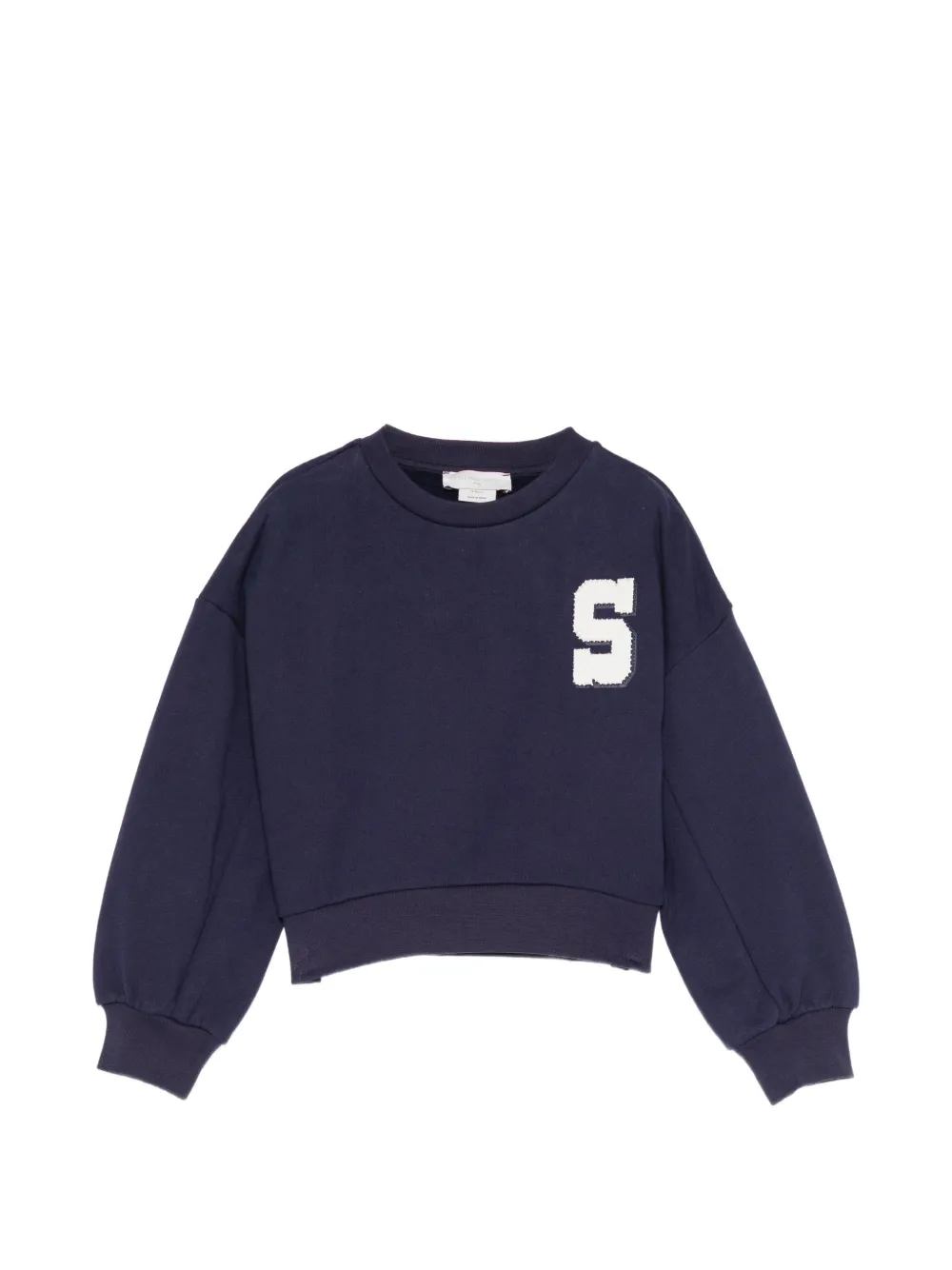 Stella McCartney Kids logo-patch sweater - Blu