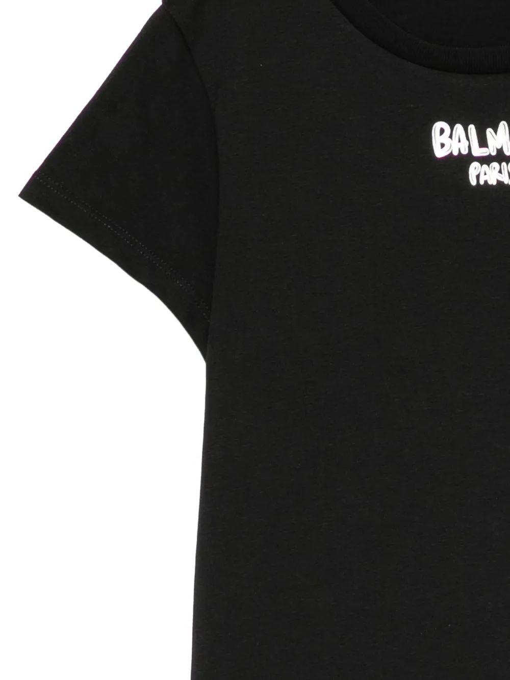 Balmain Kids 로고 프린트 티셔츠