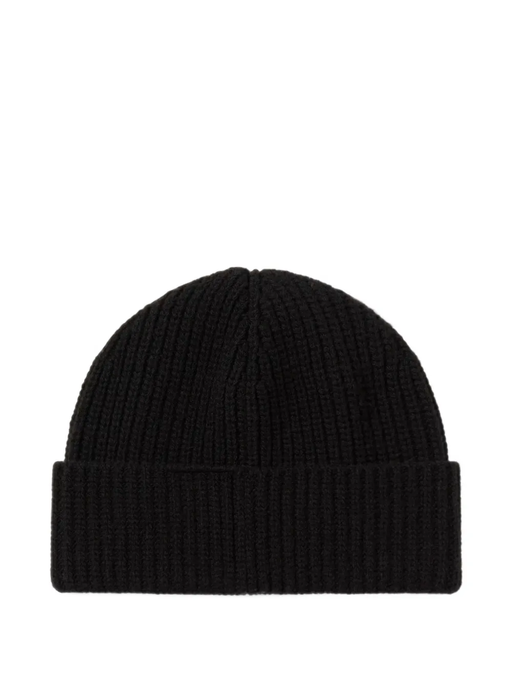Perfect Moment logo-embroidered ribbed-knit beanie hat Zwart