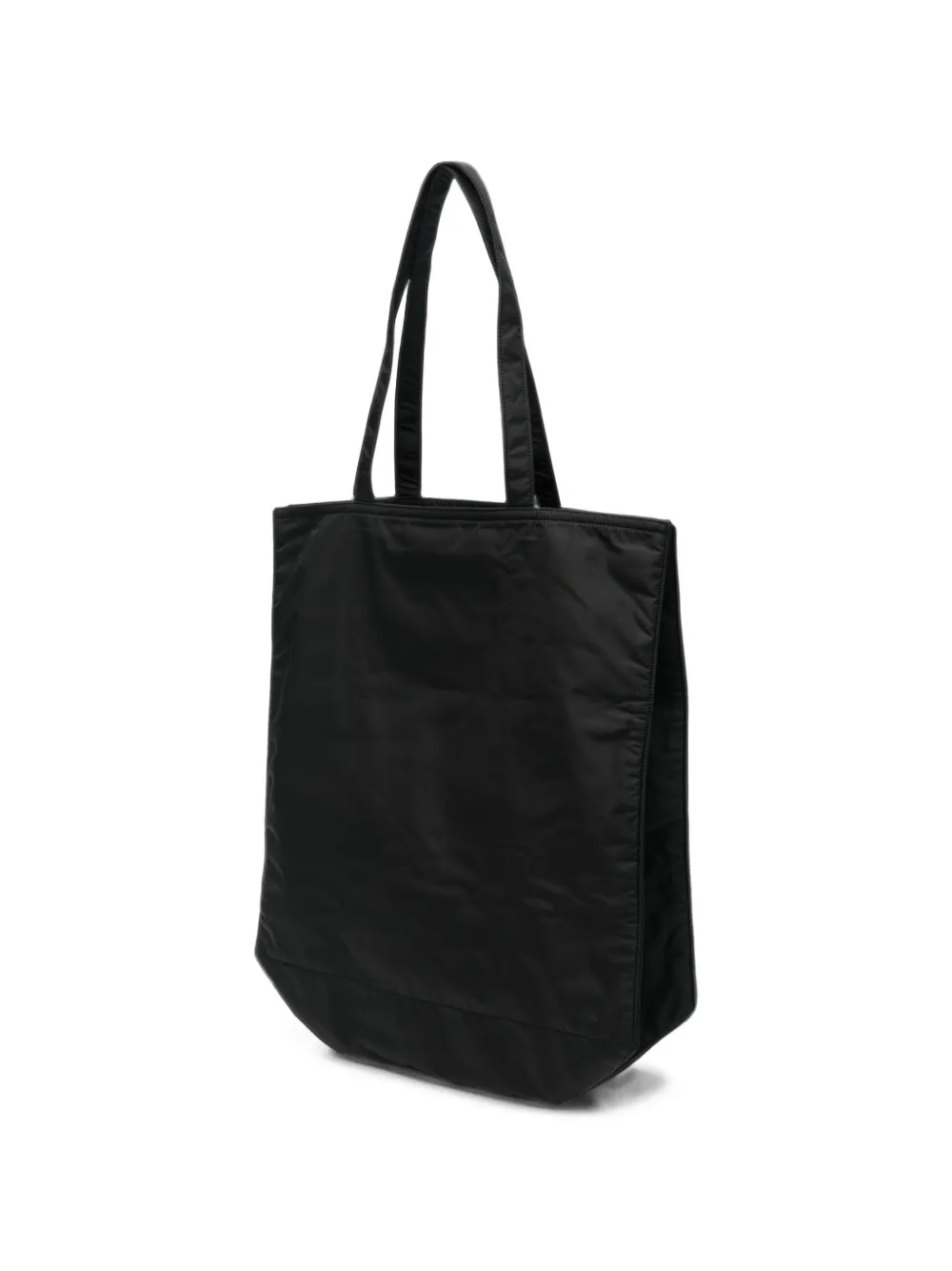 ASPESI Shopper met logoprint Zwart