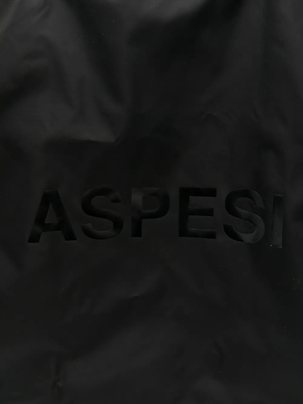 ASPESI Shopper met logoprint Zwart