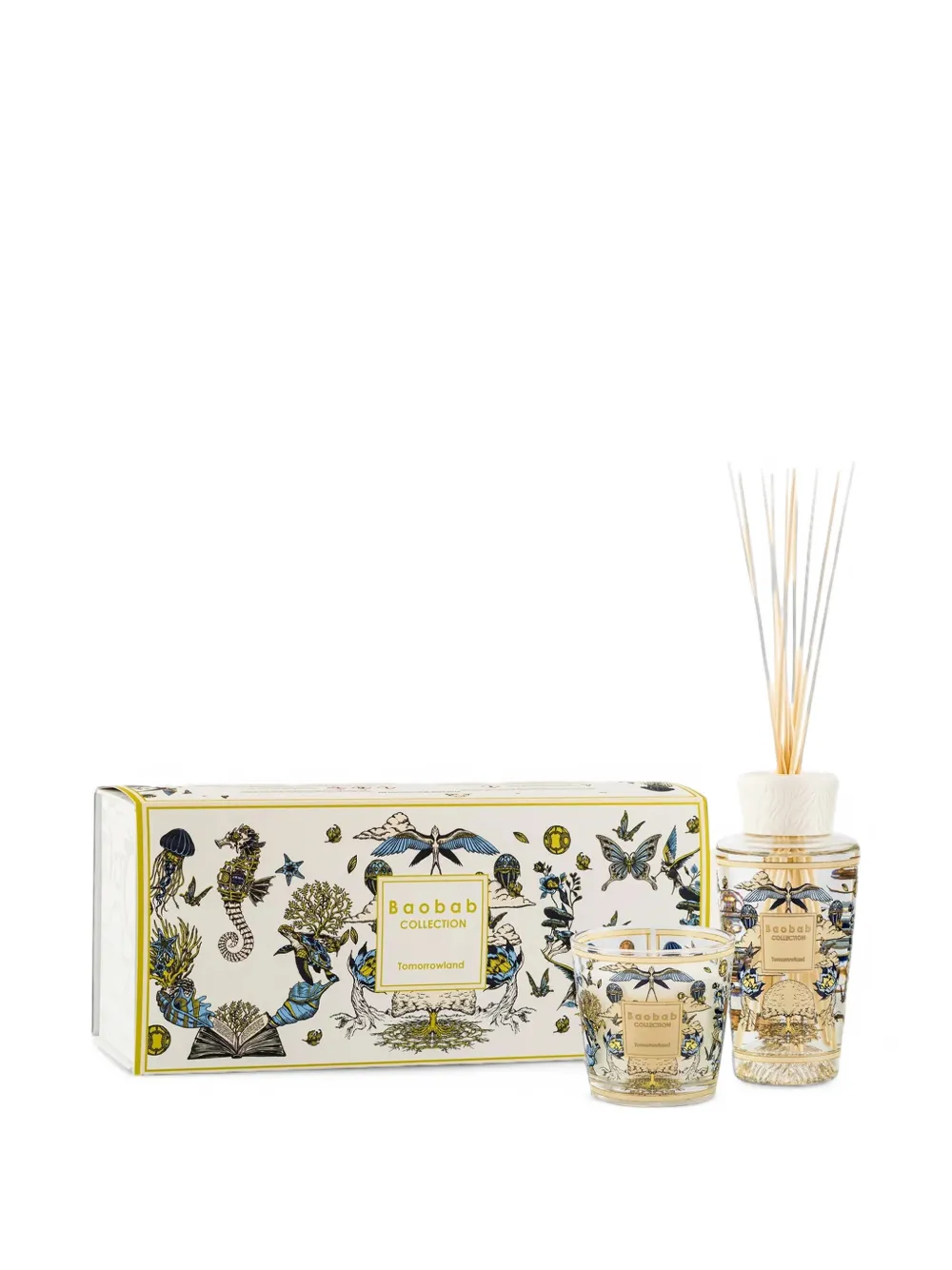 Baobab Collection x Tomorrowland candle and diffuser (set of two) - Weiß