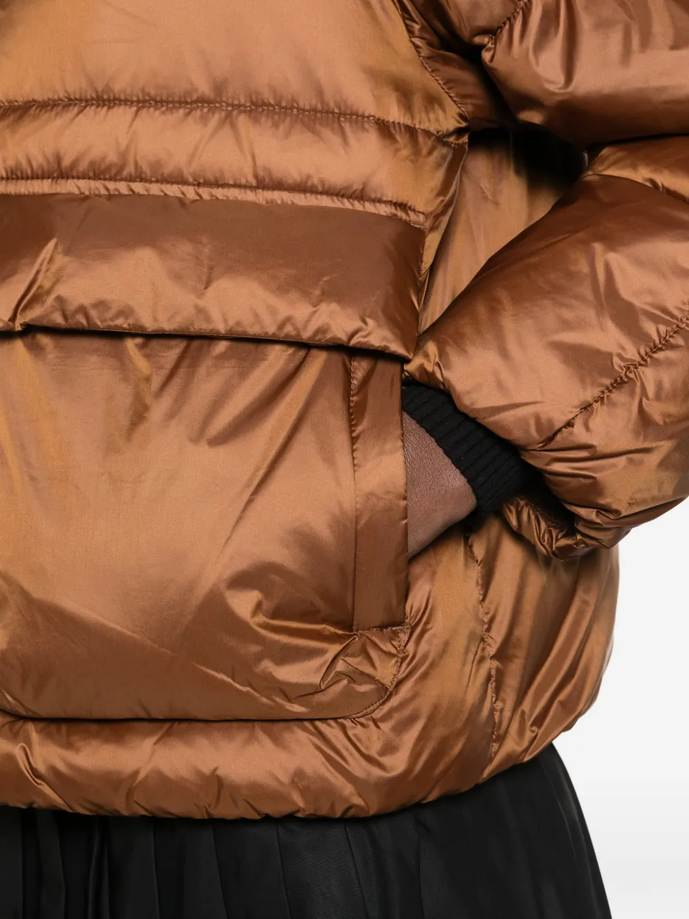 Canadian Titusville faux-fur trim quilted jacket Bruin