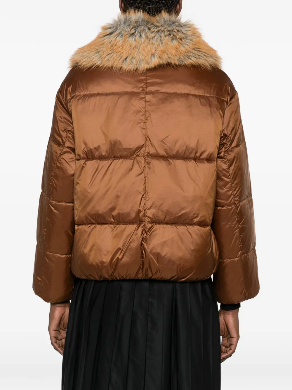 Canadian Titusville faux-fur trim quilted jacket Bruin
