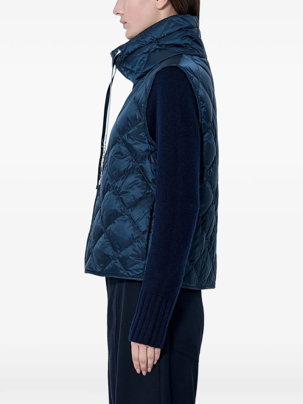 Max Mara Gewatteerde bodywarmer Blauw