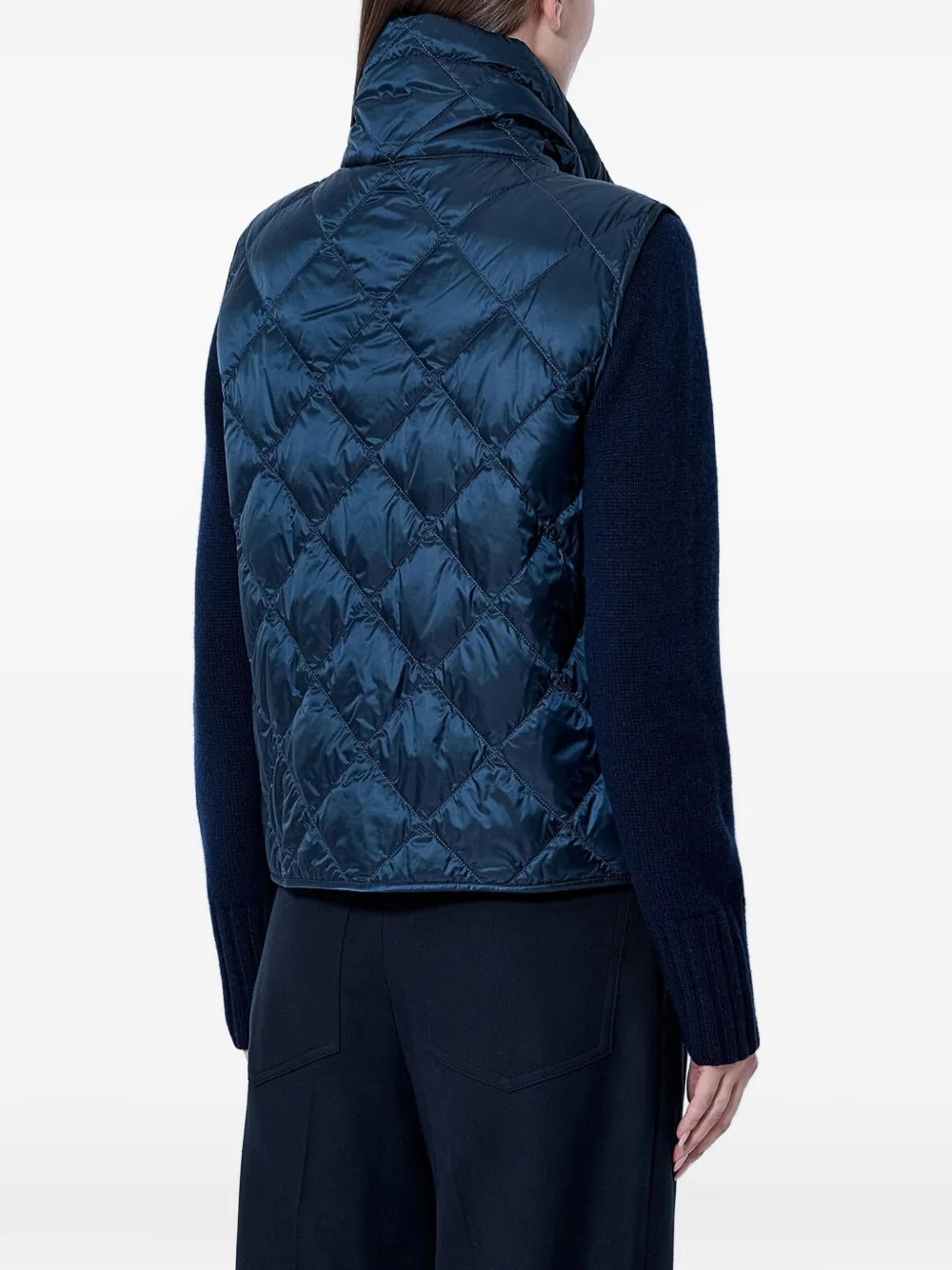 Max Mara Gewatteerde bodywarmer Blauw