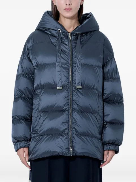 Max Mara quilted hooded jacket