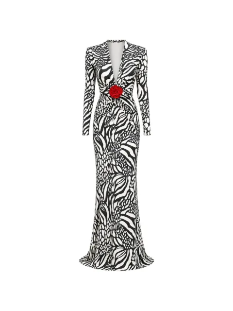 ROSERRY Mallorca abstract-print maxi dress