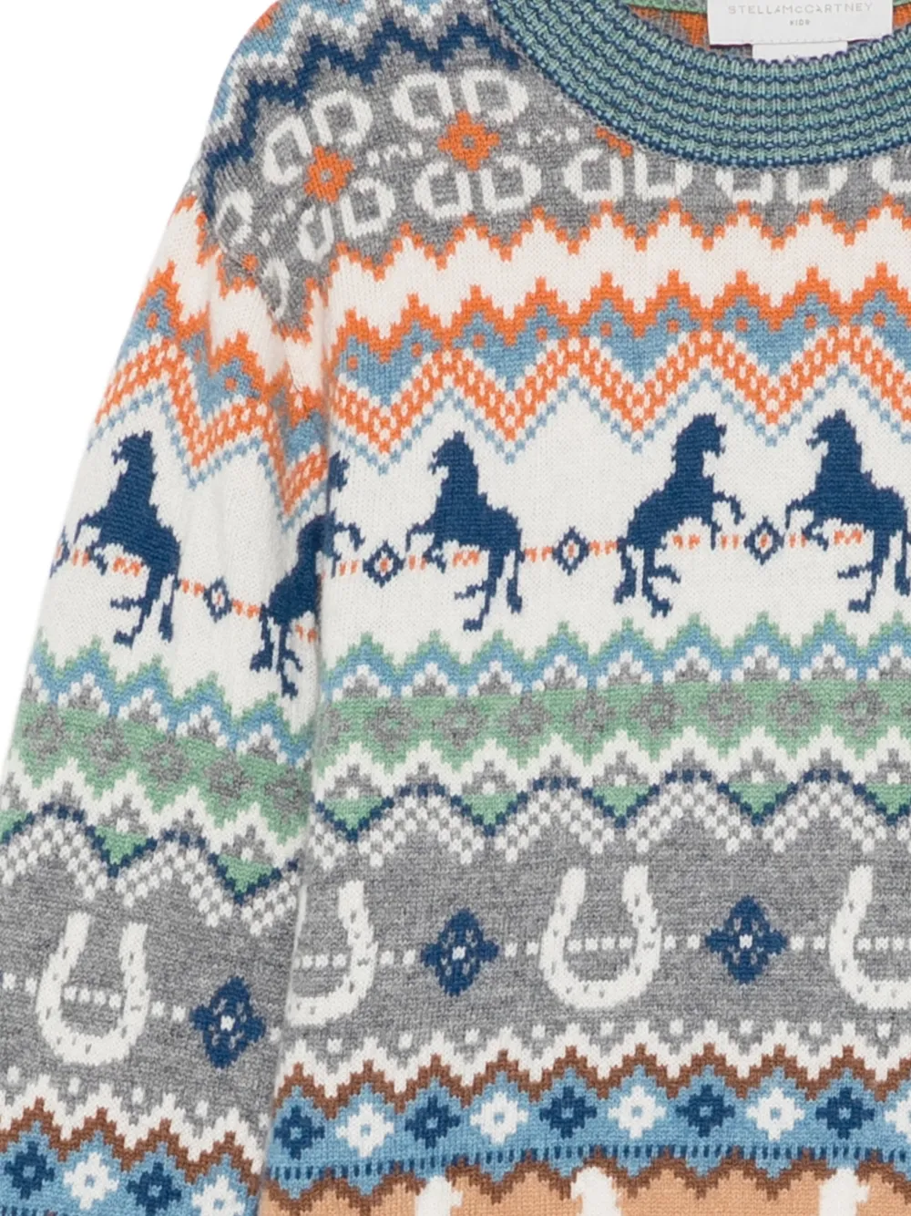 Stella McCartney Kids festive-multicolor sweater Wit