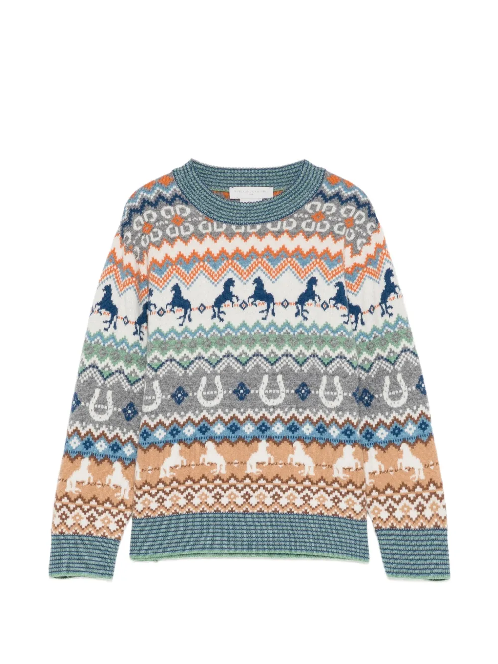 Stella McCartney Kids festive-multicolor sweater - Bianco
