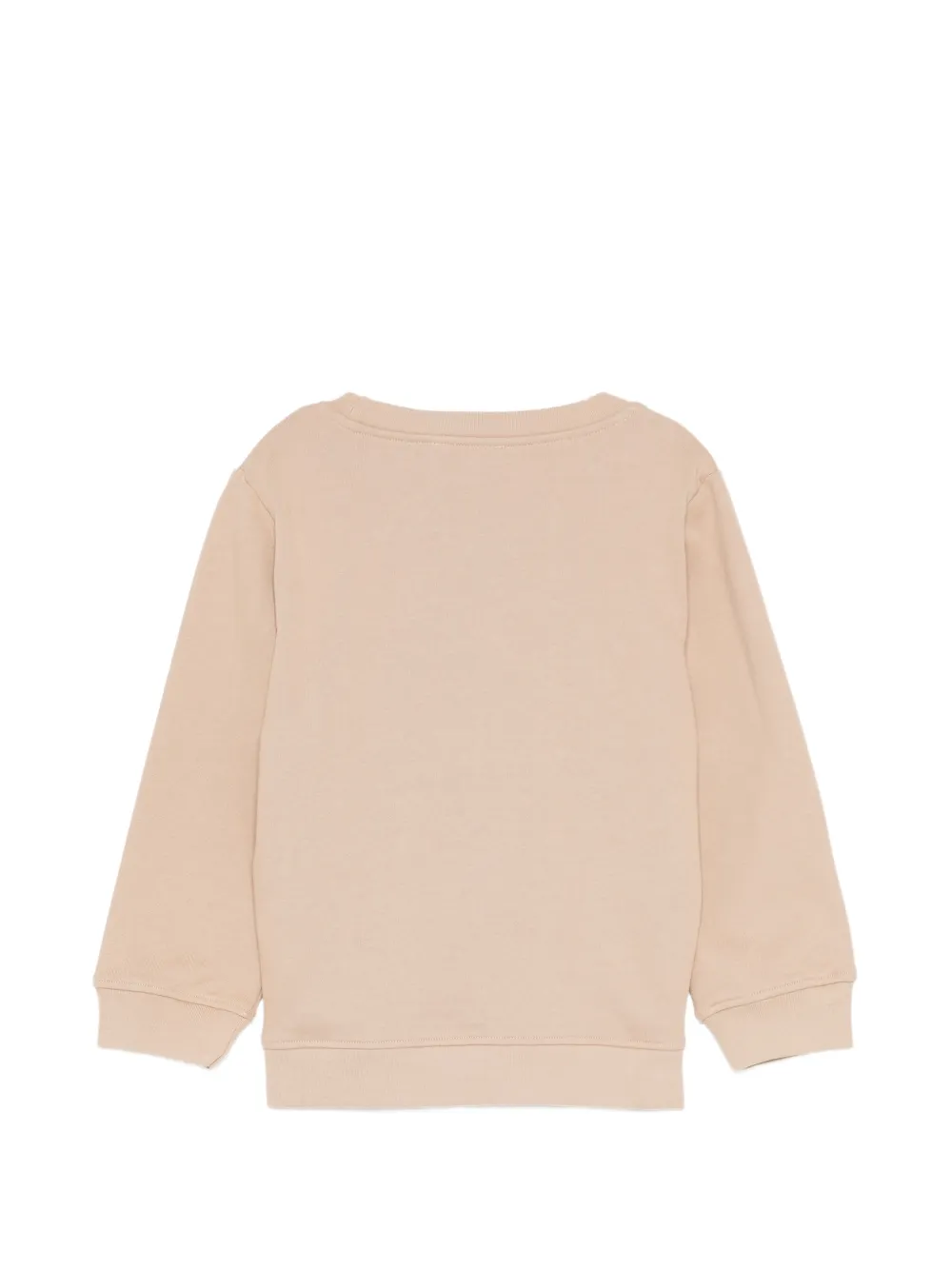 Stella McCartney Kids horse-embroidered logo-print sweater Beige