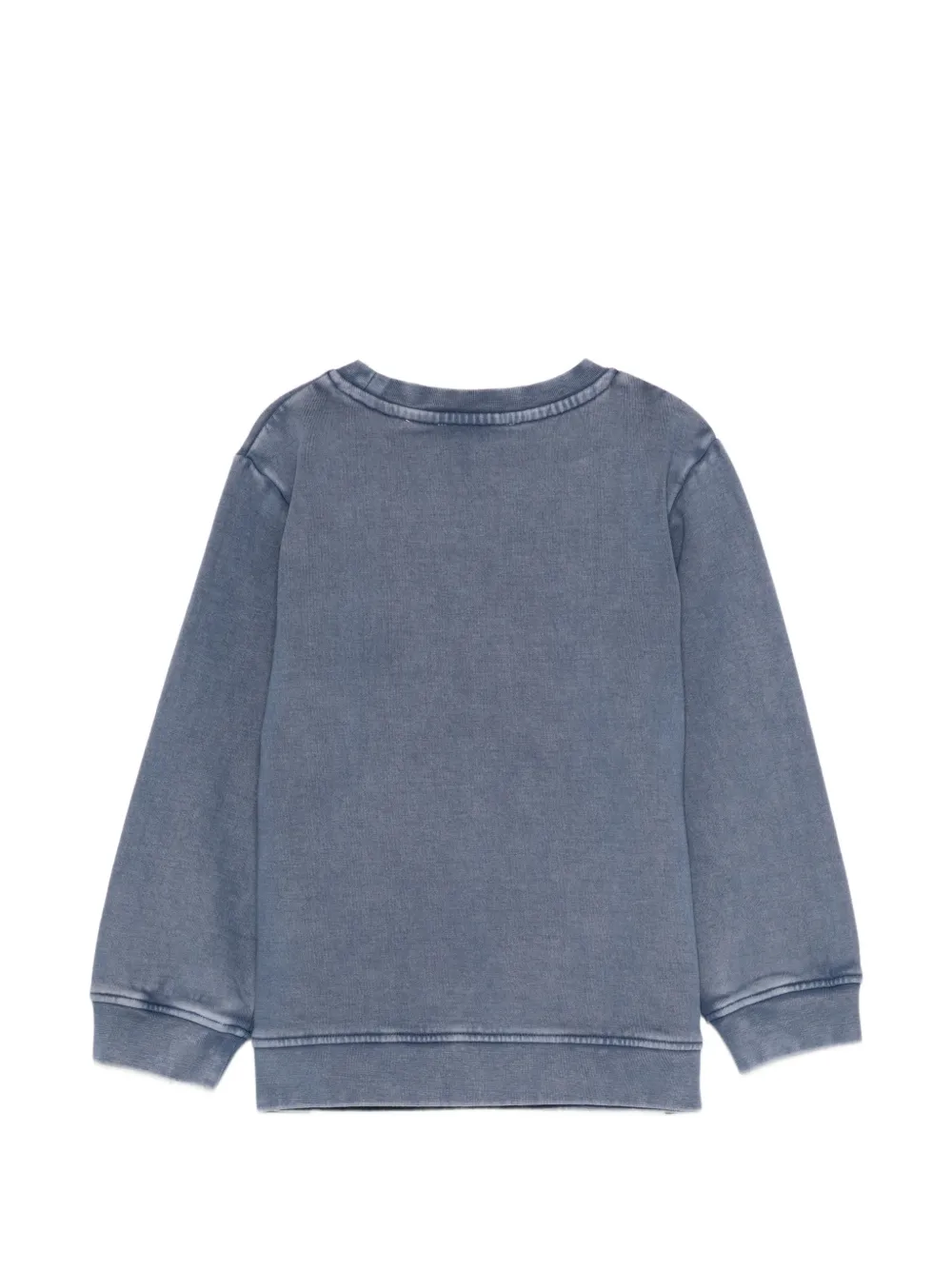 Stella McCartney Kids graphic-print cotton sweater Blauw