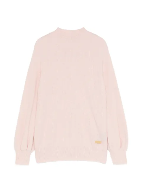 Balmain Kids logo-plaque sweater