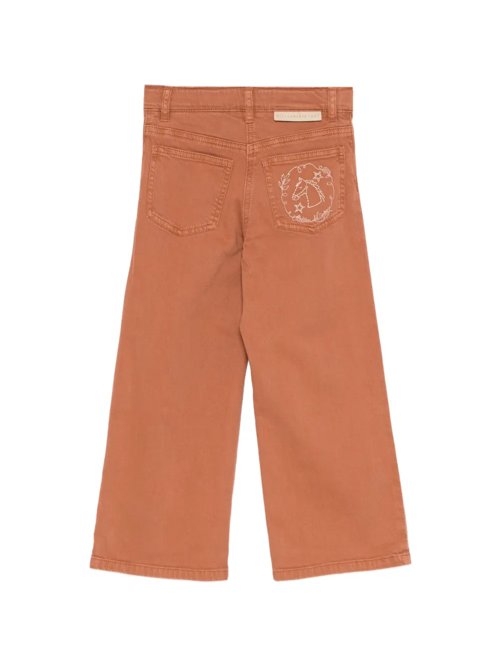 Stella McCartney Kids horse-embroidered jeans Bruin