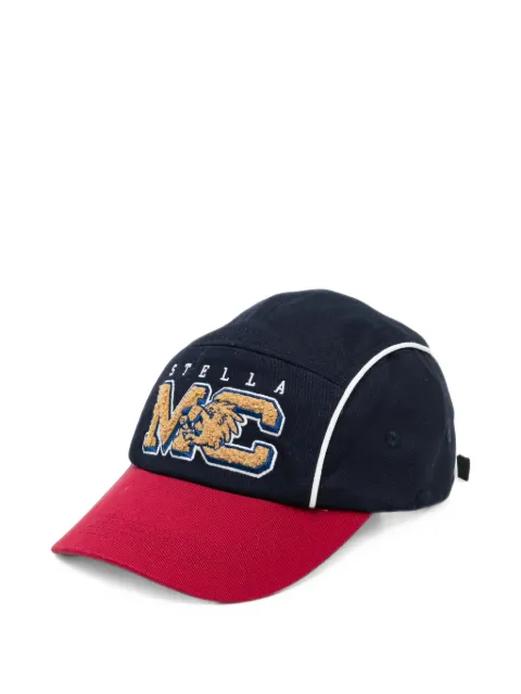 Stella McCartney Kids logo-patch panelled cap