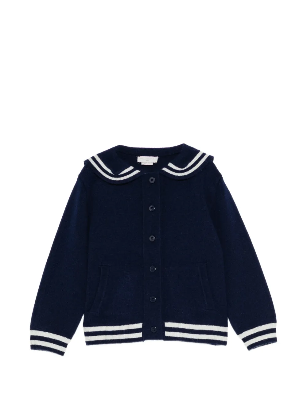 Stella McCartney Kids mix-knit cardigan - Blu