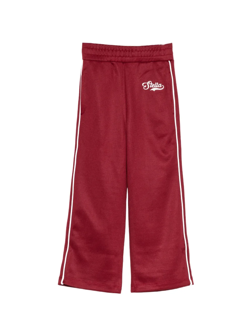Stella McCartney Kids logo-print side-stripe track pants - Rosso