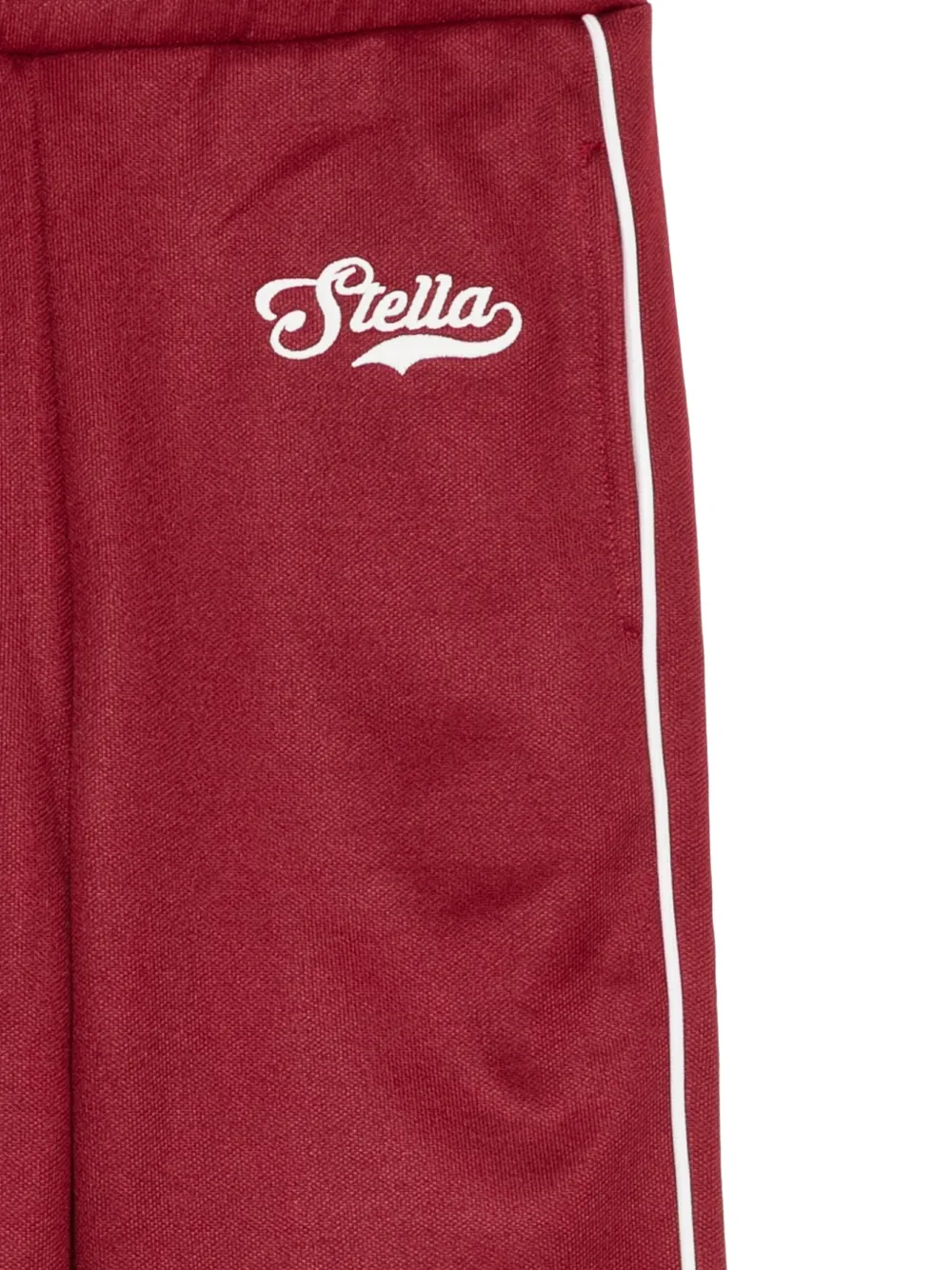 Stella McCartney Kids logo-print side-stripe track pants Rood