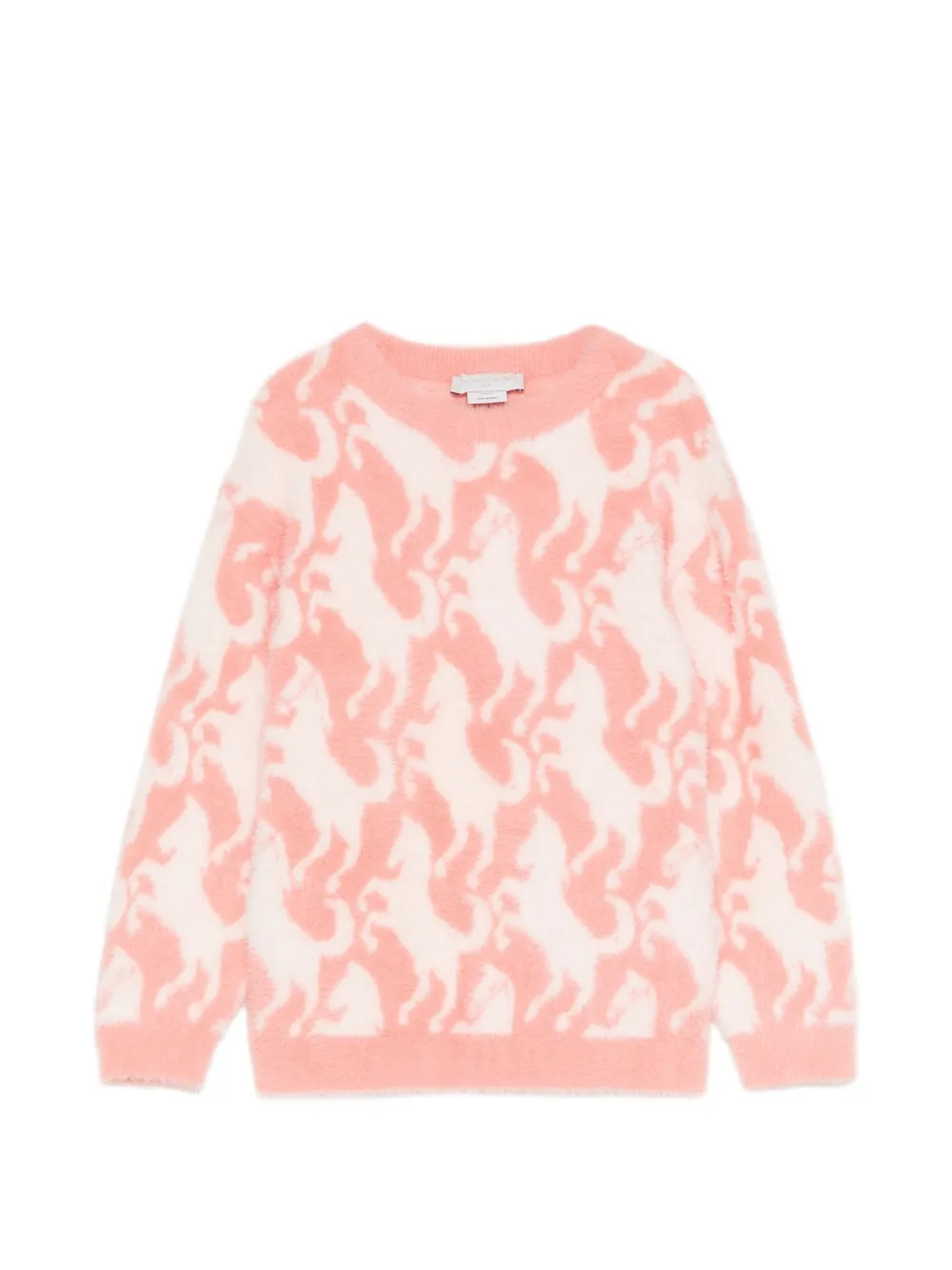 Stella McCartney Kids horse-intarsia sweater - Rosa
