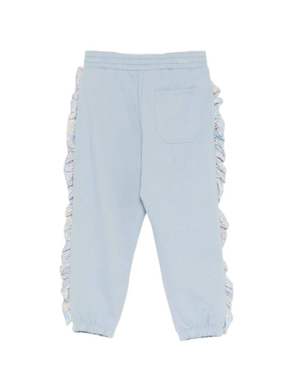 Stella McCartney Kids ruffle-trim track pants Blauw
