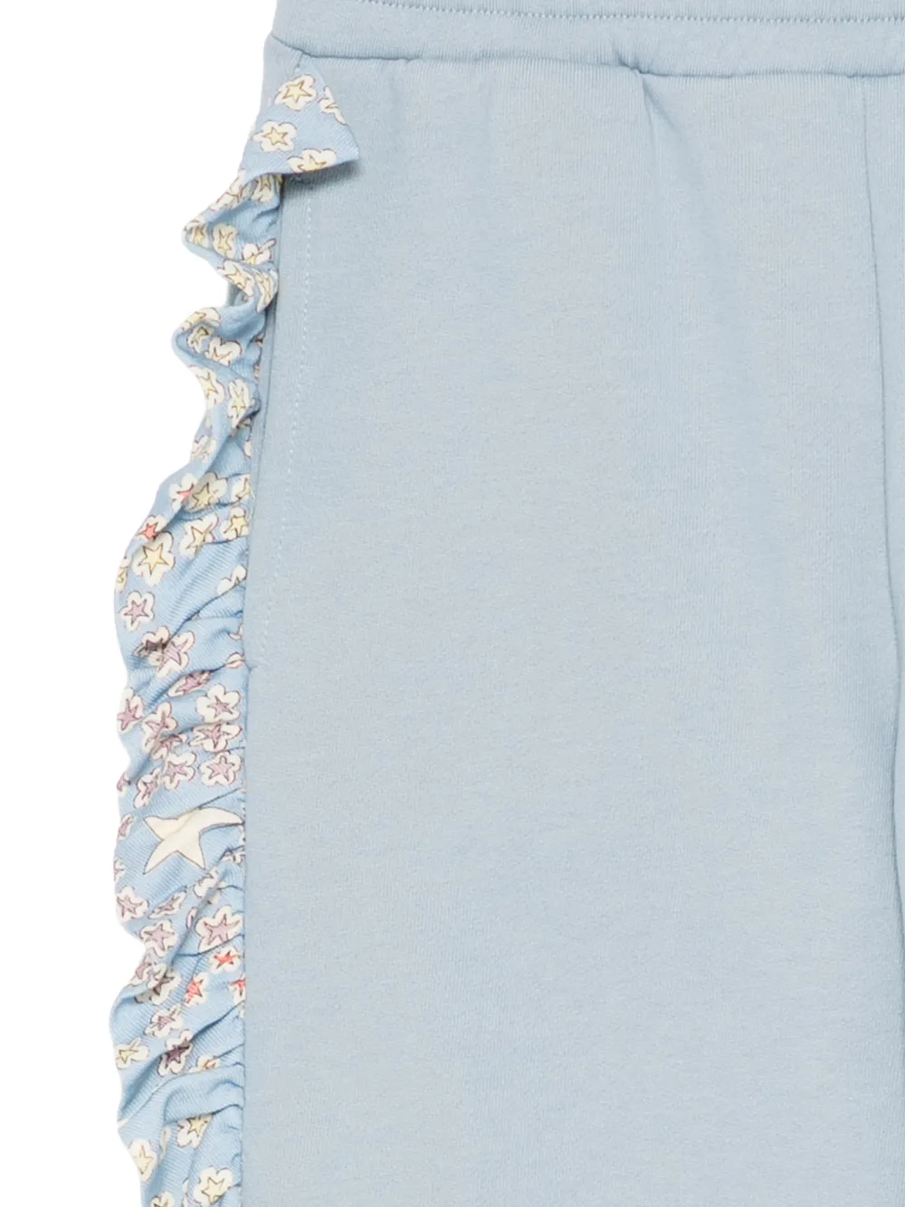 Stella McCartney Kids ruffle-trim track pants Blauw