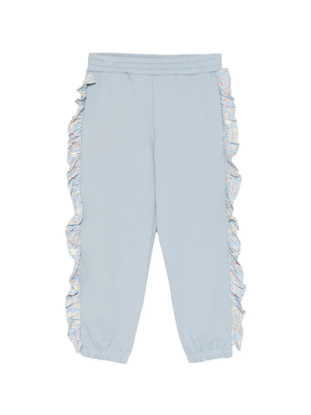 Stella McCartney Kids ruffle-trim track pants - Blu