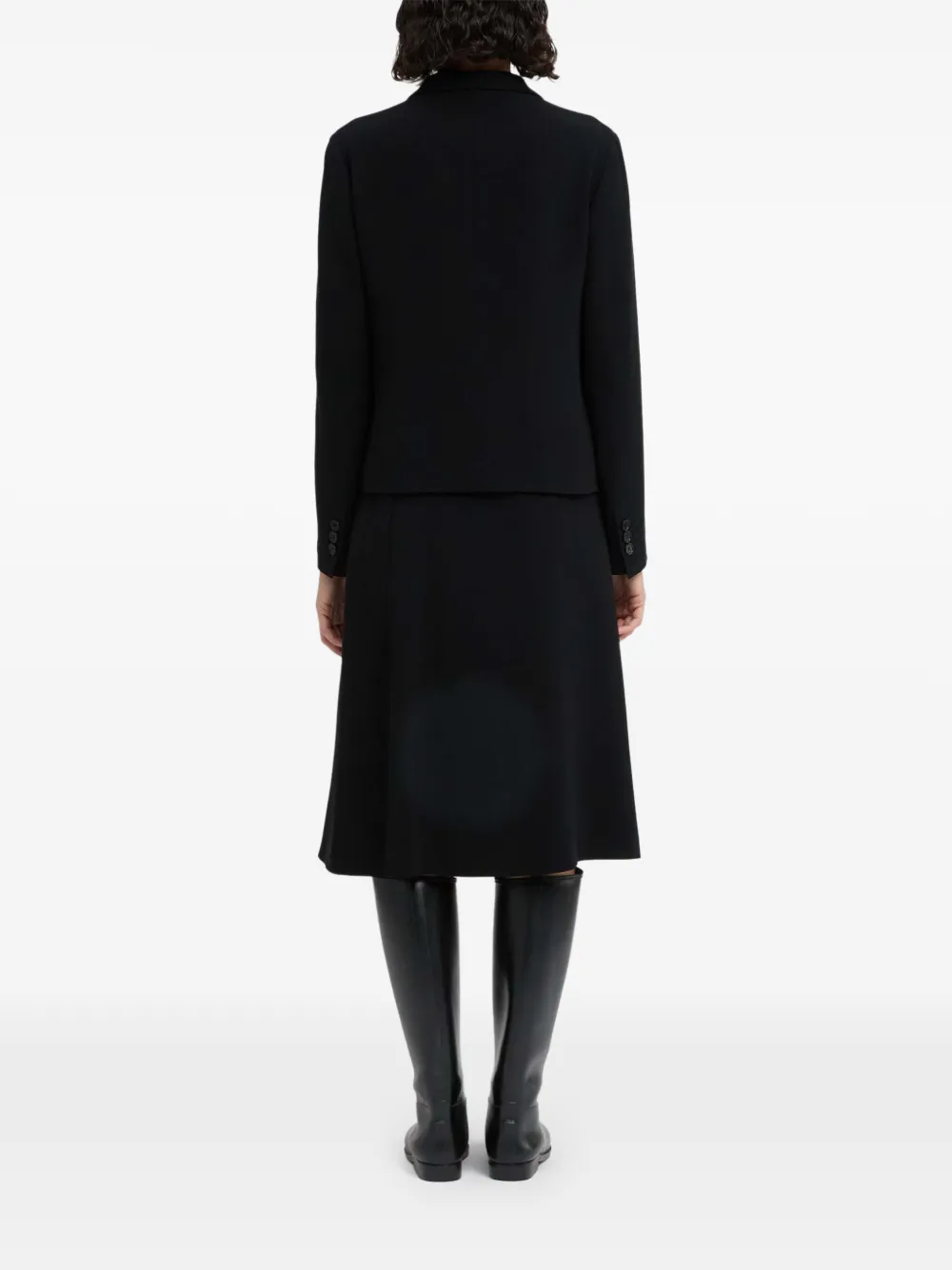 ASPESI single-breasted notched-lapels blazer Zwart