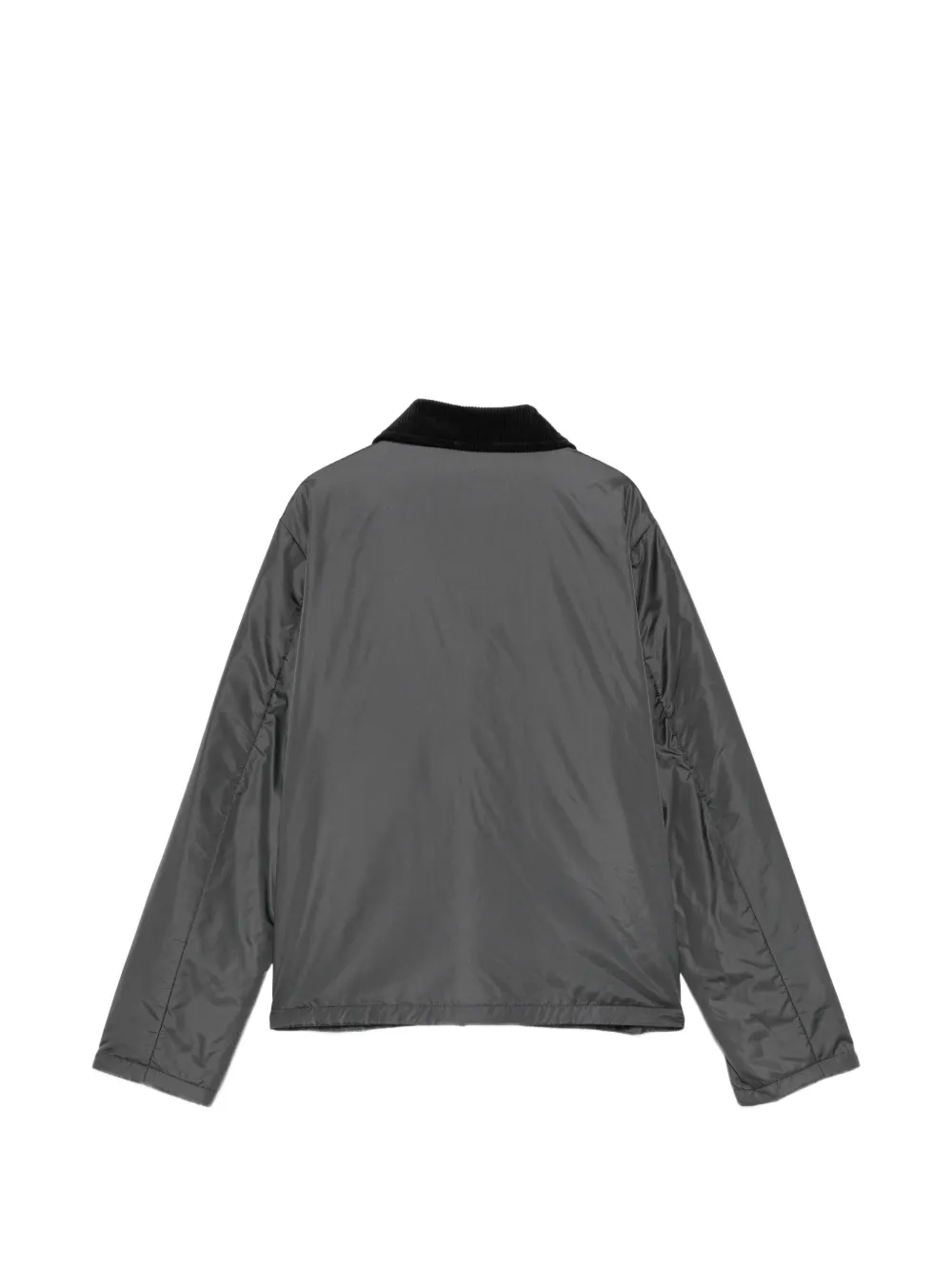 ASPESI corduroy-collar patch-pocket jacket Grijs