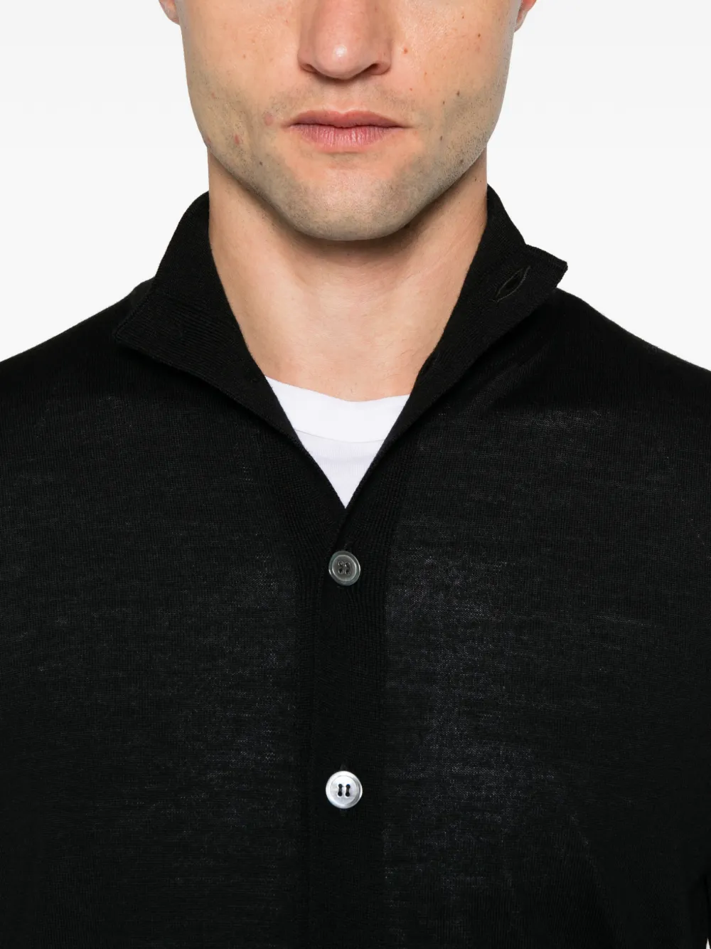 Filippo De Laurentiis button-up cardigan Zwart