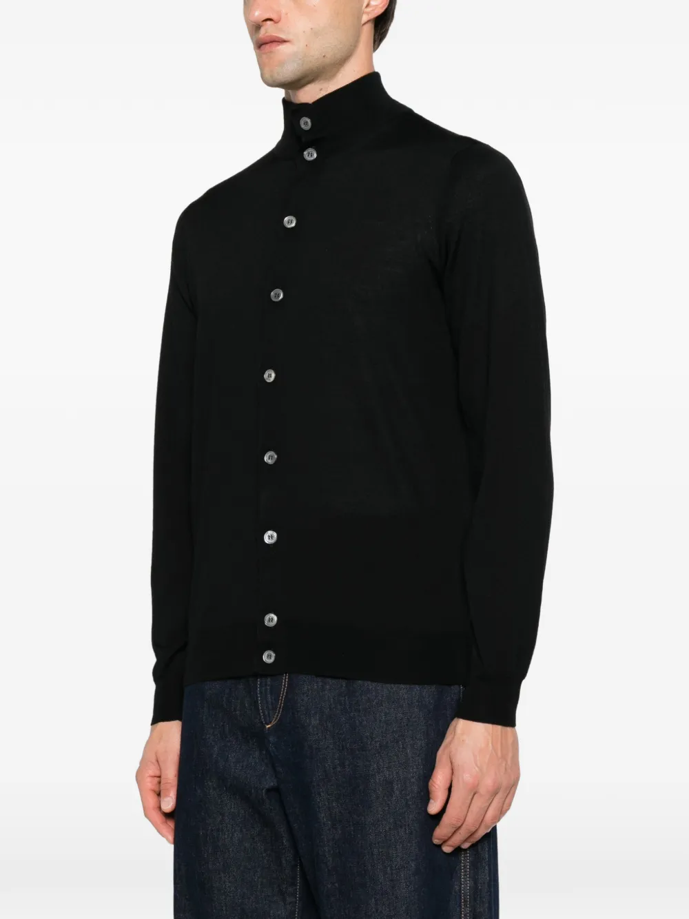 Filippo De Laurentiis button-up cardigan Zwart