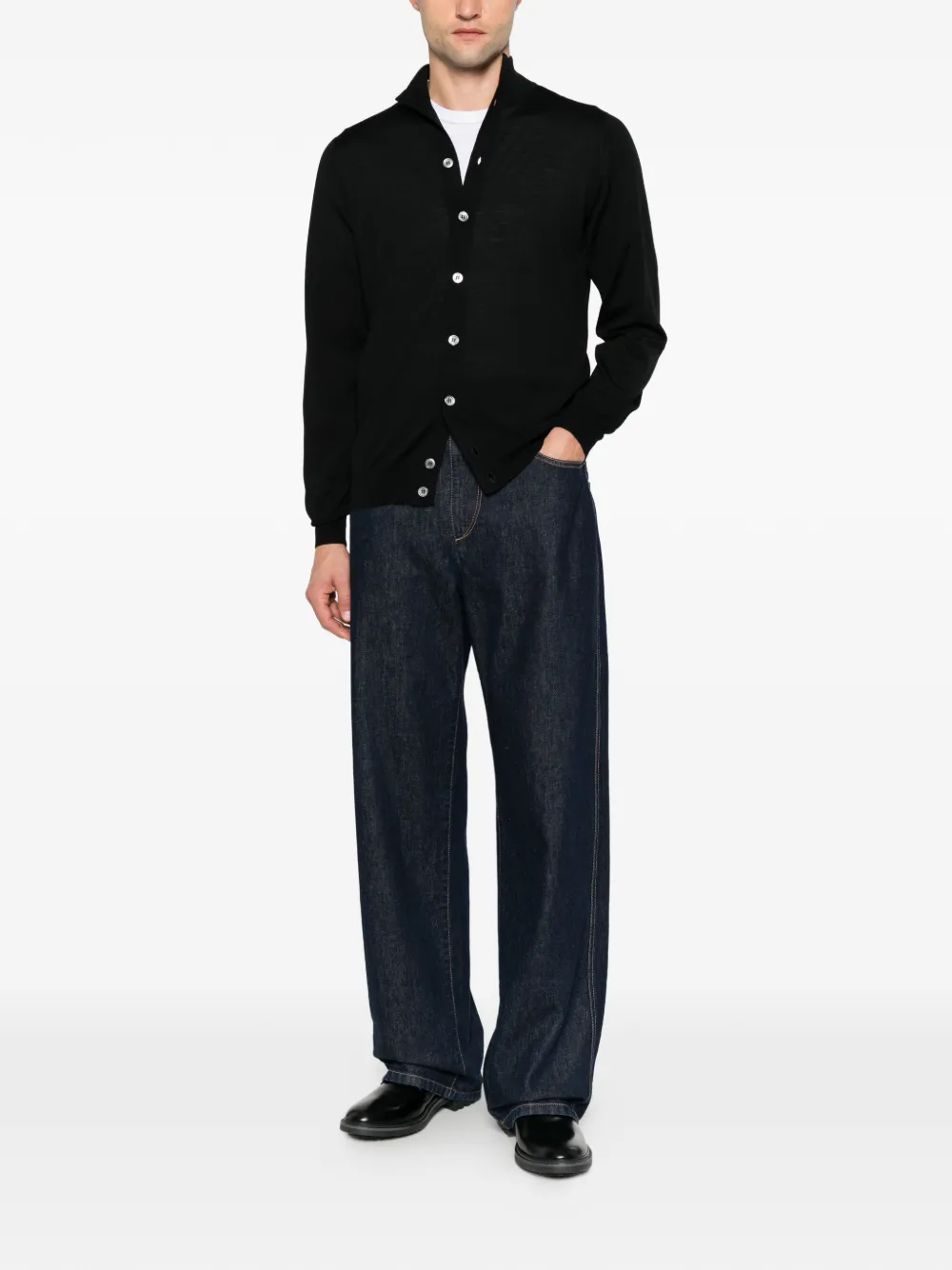 Filippo De Laurentiis button-up cardigan Zwart