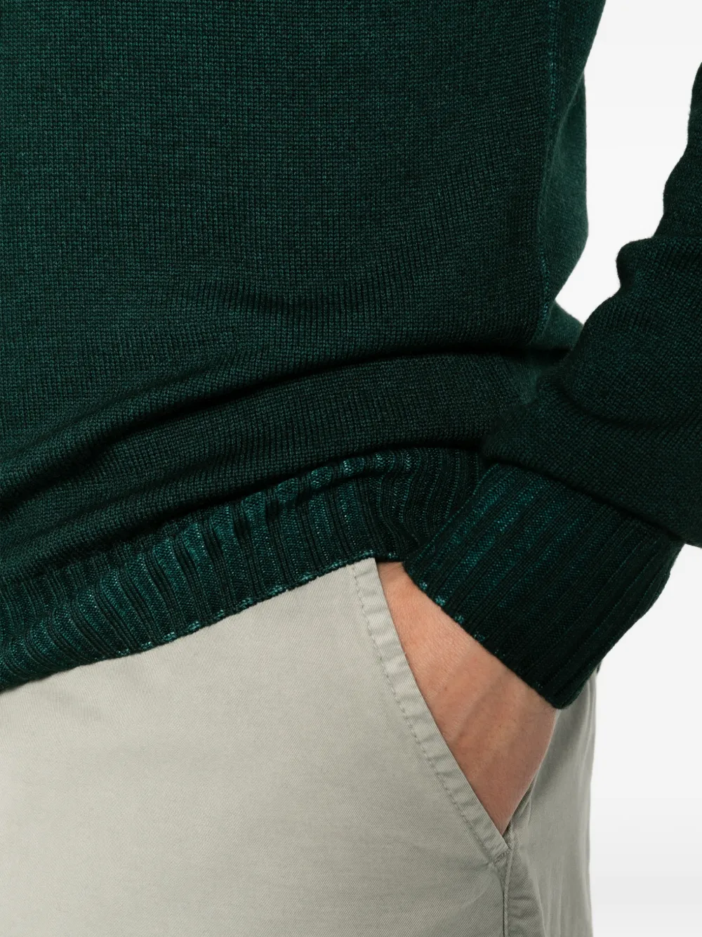 Filippo De Laurentiis crew-neck long-sleeve sweater Groen