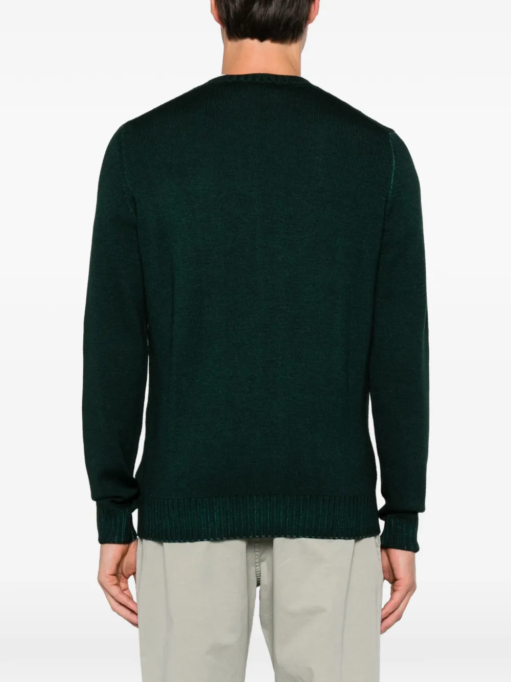 Filippo De Laurentiis crew-neck long-sleeve sweater Groen