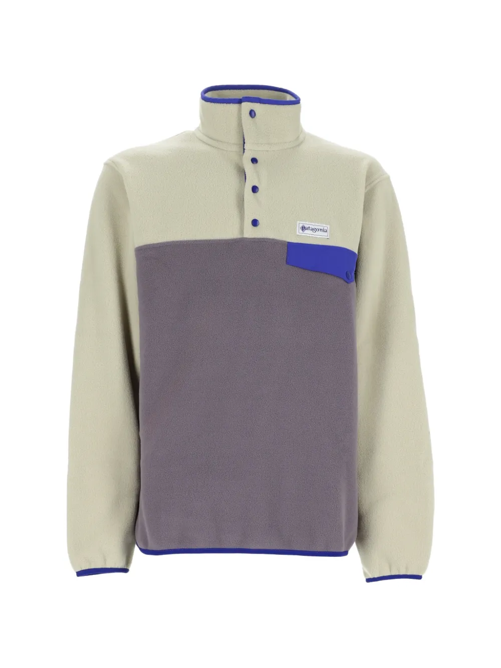 Patagonia Synchilla fleecesweater met colourblocking Beige