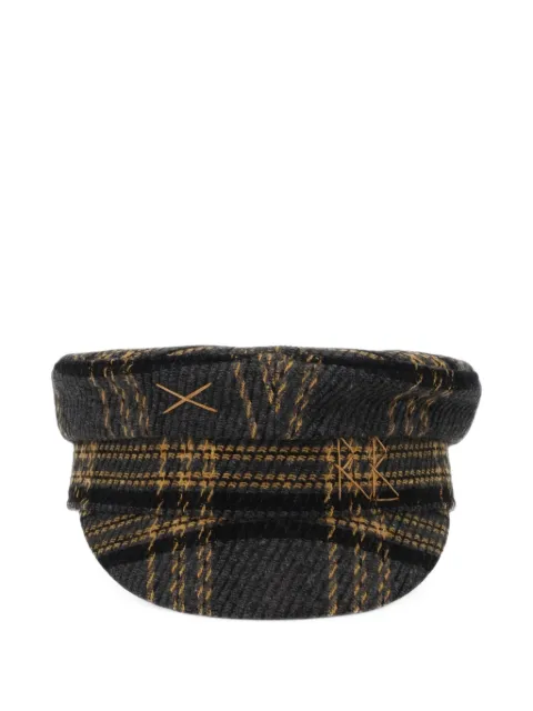 Ruslan Baginskiy check-pattern baker boy hat