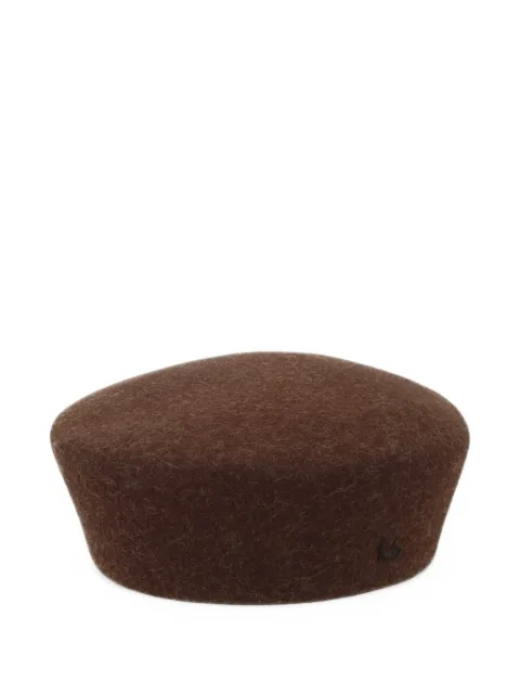 Ruslan Baginskiy logo-embroidered wool beret